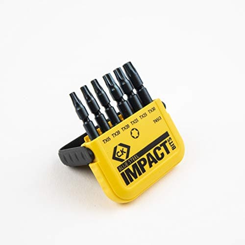 Image of C.K T4513 "Blue Steel" TX Impact Screwdriver Bit, 0 V, Black, Set of 6 Piece