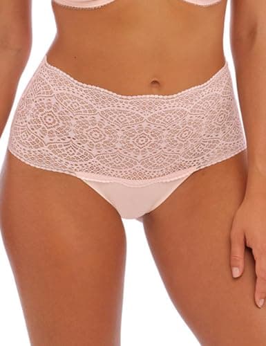 Image of Lace Ease Invisible Stretch Full Brief Blush Pink One Size