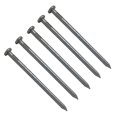Image of TERF® 75mm X 3.75mm Galvanised Round Wire Nails 75mm (3 inch) X 3.75mm Round Nail For Soft and Hard Timber Wood Joinery Construction Furniture Craft Decking Fence Multi Purpose - Pack of 75