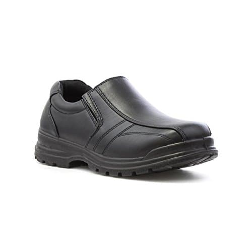 Image of Trux Eric Boys Slip On Shoe in Black - Size 5 UK - Black