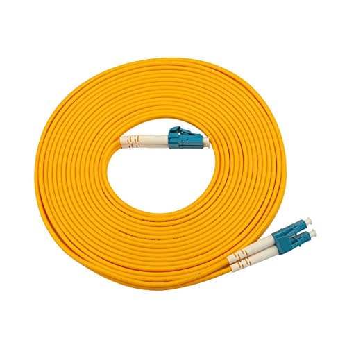 Image of Jopto LC to LC Fibre Patch Cable 5m/ 500cm OS1/OS2 Leads Single Mode Duplex 9/125 Fiber Optic Cable (LSZH) for 10Gb/Gigabit SFP Transceiver - 5m (LSZH) 9/125um Pigtail Singlemode Lead Series