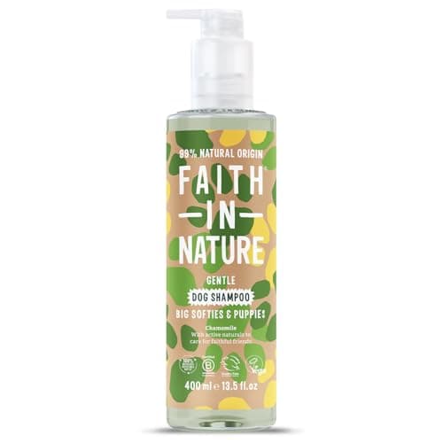 Image of Faith In Nature Natural Chamomile Dog Shampoo, Vegan & Cruelty Free, No SLS,Silicones or Parabens, Gentle, For Sensitive Dogs and Puppies, 400ml
