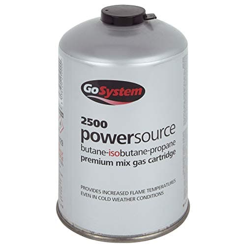 Image of GoSystem Butane Propane Threaded Mix Gas Cartridge - Silver, 445 gram