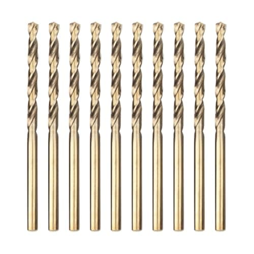 Image of Meccion HSS Cobalt Jobber Drill Bit 10pcs 2.5mm Twist Drill Bit for Drilling Stainless Steel and Metal