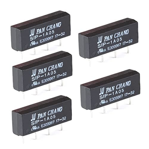 Image of Hailege 5pcs SIP-1A05 5V Reed Switch Relay 5V SIP-1A05 Reed Relay Switch 4 Pins DC Resistance 450-550ohm