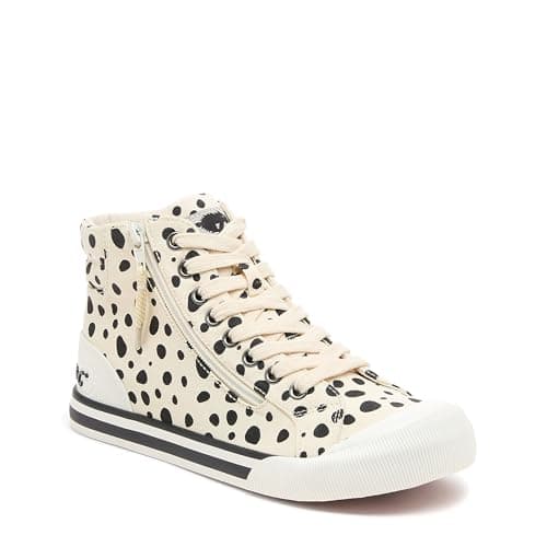 Image of Rocket Dog Womens Jazzin Hi Sneaker, Beige, 4 UK
