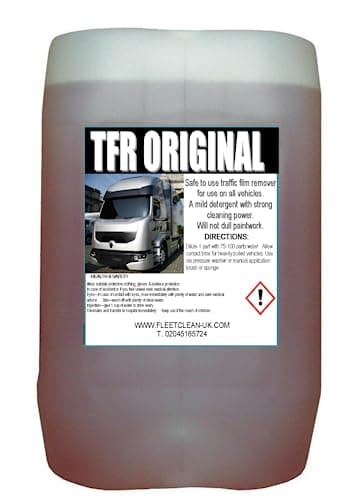 Image of 25L Traffic Film Remover Heavy Duty Red TFR 25LTR truck wash Car/Van/Lorry (25L)