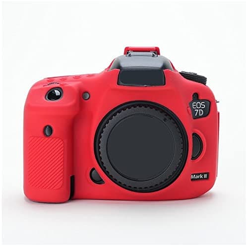 Image of Camera Soft Silicone Case Bag Red Rubber Armor Skin Body Cover Protector for Canon EOS 7D Mark II camera