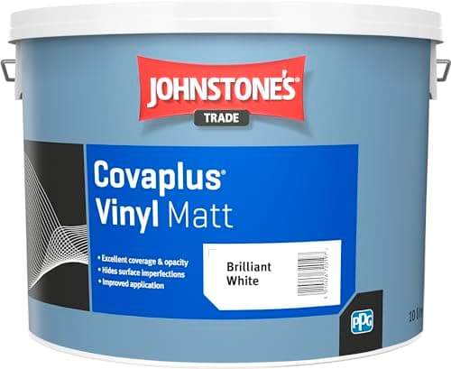 Image of Johnstone'S Trade 10 Litre Covaplus Vinyl Matt Brilliant White