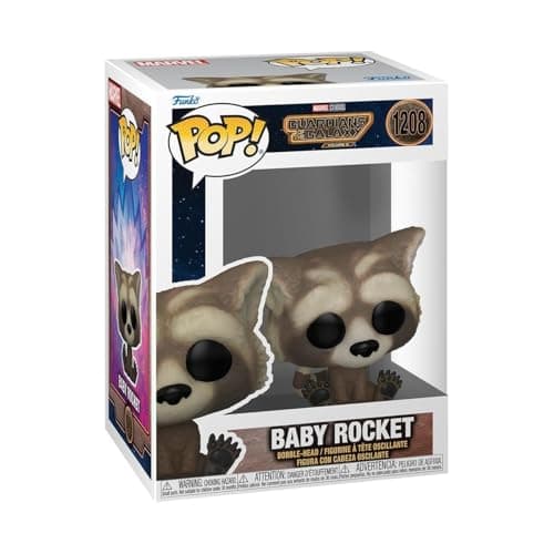Image of Funko POP! Vinyl: Marvel - Guardians Of the Galaxy 3 - Rocket Raccoon - (Baby) - Collectable Vinyl Figure - Gift Idea - Official Merchandise - Toys for Kids & Adults - Movies Fans