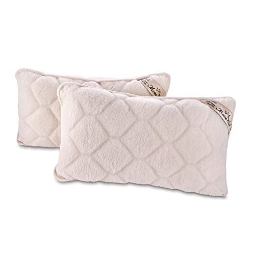 Image of Merino Wool 1 x 100% CARO CASHMERE STANDARD BED PILLOW 45 x 75 cm WOOL WOOLMARKED NATURAL PILLOW PERFECT FOR GIFT !