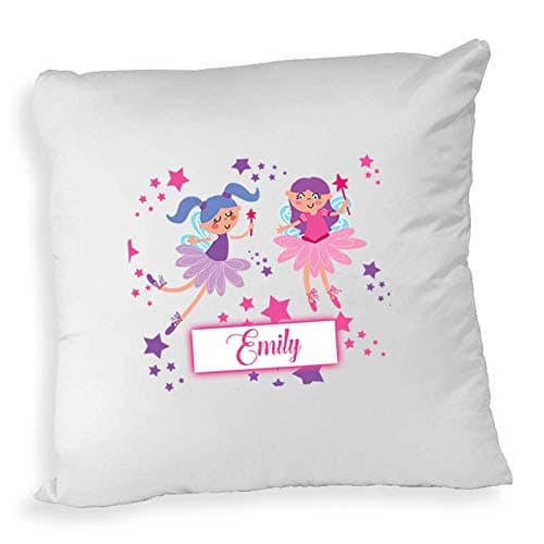 Image of SMARTYPANTS Personalised Fairy Magic Cushion - Sparkle Children's Princess Girl's Bedroom Home Birthday (Cushion Cover Prime)