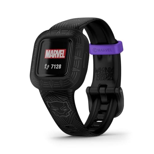 Image of Garmin vivofit jr. 3, Fitness Tracker for Kids, Swim-Friendly, Up To 1-year Battery Life, Marvel Black Panther