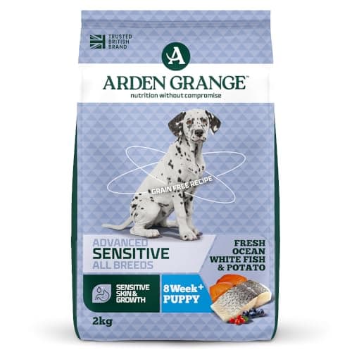 Image of Arden Grange Sensitive Puppy/Junior Dry Dog Food, Fish, 2 Kg