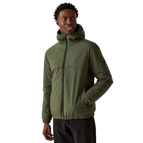 Image of Regatta Mens Wiltom Waterproof Hooded Outdoor Jacket - Dark Khaki - M