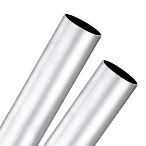 Image of M METERXITY 2-Pack 250mm 6063 Aluminum Round Tube, 26mm ID 28mm OD Seamless Aluminum Tubing for Construction/Machining/DIY Crafting, Metal Straight Pipe [1.02x1.1x9.8IN]