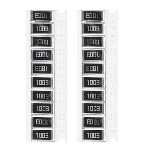 Image of PATIKIL 2512 Surface Mount Device Chip Resistor Kit, 20Pcs 100K Ohm 1% Tolerance 1W DIY Resistor Ceramic Resistance Assortment Kits for Electronic Products