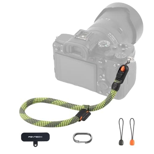 Image of PGYTECH Camera Wrist Strap Slim Quick Release Adjustable for Compact/Mirrorless/Instant Cameras, Camera Phone Strap Compatible with Sony RX100/Canon G7X/Ricoh GR/Leica/Fujifilm, Outdoor Style, Green