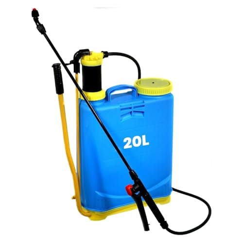 Image of MantraRaj 20 Litre Manual Bottle Knapsack Sprayer Backpack Pressure Garden Weed Killer Sprayer With Lance And Adjustable Spray Nozzles Hand Pump Action Power Washer 20L