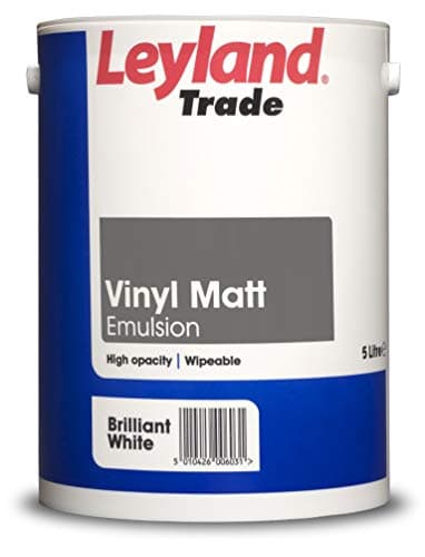 Image of Leyland Trade Vinyl Matt Emulsion Paint - Brilliant White 5L