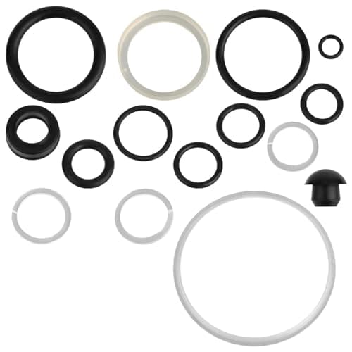 Image of Gosknor 15pcs Floor Jack Repair Sealing Tool Kit, Horizontal 3 Ton Hydraulic Jack Seal O Ring Kit with Oil Filler Plug Complete Set Car Durable Replacement Accessories Parts