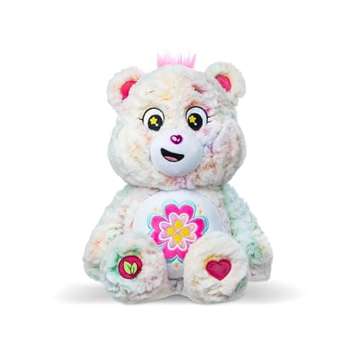 Image of Basic Fun Care Bears 35cm Medium Plush – Blossom Heart Bear (Eco Friendly) - Soft Cuddly Toy for Kids & Collectors - Suitable for Girls and Boys 4