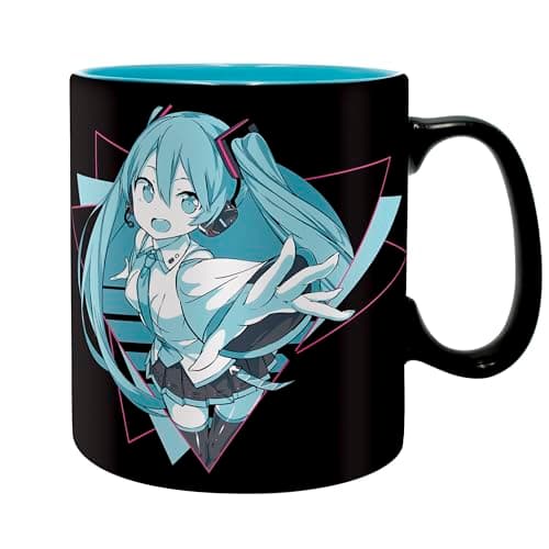 Image of ABYSTYLE HATSUNE MIKU Large Container Mug – Official Product – 460 ml – Ceramic – Virtual Diva Collector Design