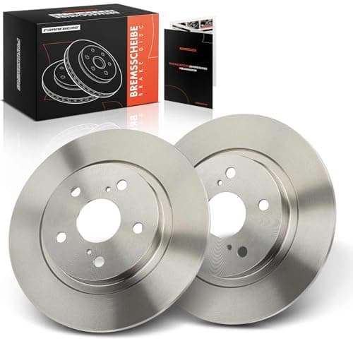 Image of Frankberg Brake Disc Set incl. 2x Discs Rear Solid Ø290mm Compatible with A.v.e.n.s.i.s Estate T27 A.v.e.n.s.i.s Saloon T27 Replace# 4243105070