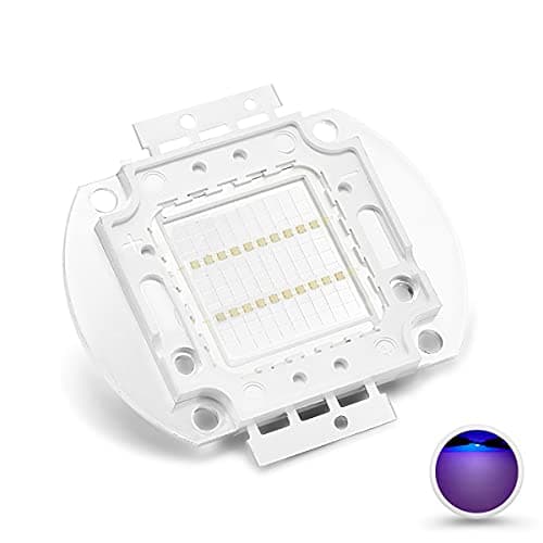 Image of CHANZON High Power Led Chip 20W Purple Ultraviolet (UV 365nm / 600mA / DC 30V - 34V / 20 Watt) SMD COB Light Emitter Components Diode 20 W Ultra Violet Bulb Lamp Beads DIY Lighting