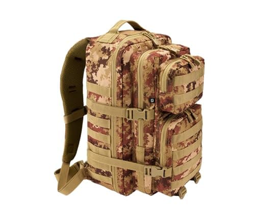 Image of Brandit US Cooper Large Backpack, Multiple Colour Variations, Vegetato Camo, Basic / 40 Liter, Classic