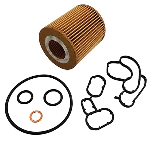 Image of temproad Engine Oil Filter Housing Seal Gasket with Engine Oil Filter Set 11427508970 11427508971 11427508969
