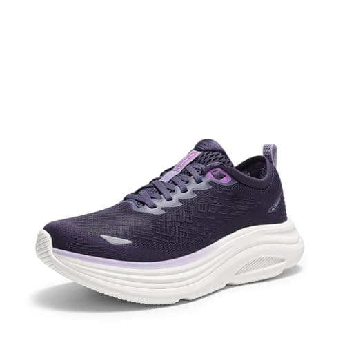 Image of ALLSWIFIT Women's Walking Shoes Cushion Running Tennis Shoes Non-Slip Comfortable Breathable Workout Gym Sports Athletic Fashion Sneakers,Size 6,Dark Purple,SARS26004W