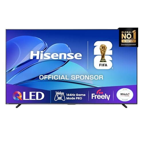 Image of Hisense 98" 98E7QTUK QLED 144Hz Smart AI TV - 4K Direct Lit Viewing, Quantum Dot Colour, Hi-View AI Engine, Dolby Vision, Dolby Atmos with Freely, Disney +, YouTube, Netflix