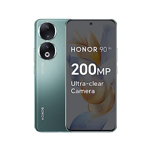 Image of HONOR 90 Smartphone 5G, 200MP Triple Camera, 6,7” Curved AMOLED 120Hz Display, 8GB+256GB, 5000mAh Battery, SuperCharge 66 W, Dual SIM, Android 13, Emerald Green (Renewed)