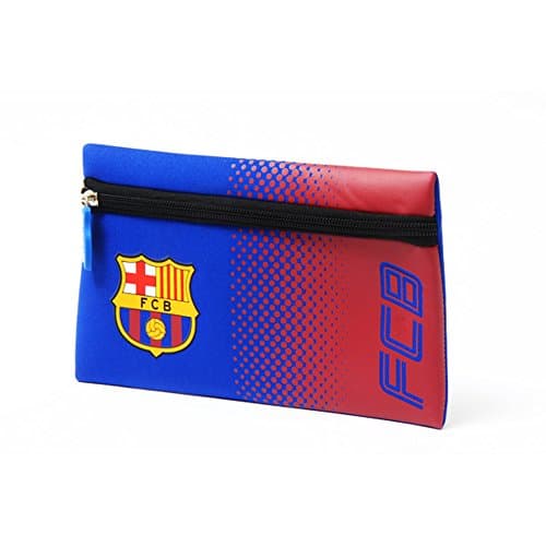 Image of F.C. Barcelona Pencil Case Official Merchandise,Blue/Red,Approx 21cm x 12cm.
