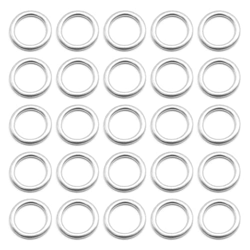 Image of JUUDDENPARTS N0138157 25Pcs Oil Drain Plug Gaskets, Oil Drain Plug Washers, Replacement for Skoda Seat, Replacement for A-U-D-I, for Porsche, Replace N0138158