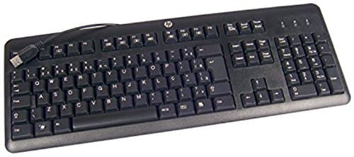 Image of HP 672647-033 Keyboard Black USB QWERTY UK English