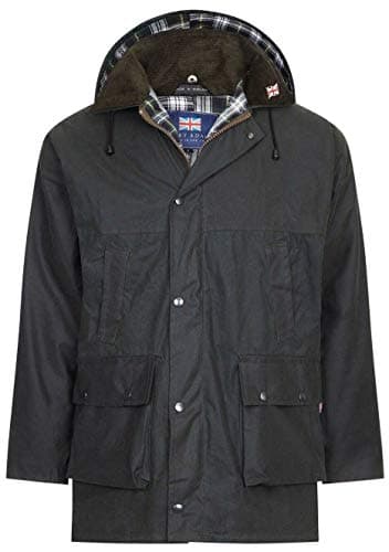 Image of Nicky Adams Countrywear Waterproof Padded Waxed Jacket | Quilted | Hunting, Shooting, Fishing | Unisex Country Clothing | Farmers, Horse, Equestrian Riding | Made in UK