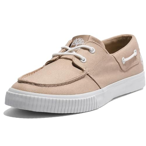 Image of Timberland Men's Mylo Bay Boat Shoes Beige Textile, light beige, 43 EU