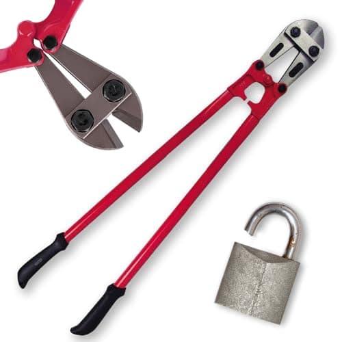 Image of Heavy Duty 36" Carbon Steel Bolt Cutters - Wire Cable Cutter, 900Mm Croppers, DIY Hand Tool Multi Purpose, Household Workshop Use, Strong & Durable | 36 Inch