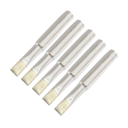 Image of sourcing map Replacement 900M-T-S3 5mm Chisel Width Soldering Iron Tips 5 Pcs