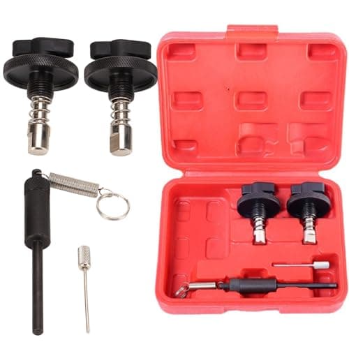Image of 4 Pieces Diesel Timing Chain Locking Tool Kit for Vauxhall Astra Corsa Combo 1.3 CDTi Z13DT, Engine Timing Locking Set for Alfa Romeo Fiat Ford Lancia Suzuki Opel, Fiat 1.3 Multijet Timing Kit (Red）