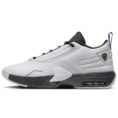 Image of Jordan Max Aura 6 Mens Shoes (FQ8298-001, Black/Anthracite/Black), White / black / metallic gold, 10 UK