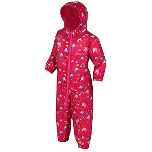 Image of Regatta Unisex Kids Puddle Iv All in One Suit, Unicorn (Pink), 24-36 months UK