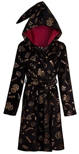Image of Harry Potter Womens Dressing Gown Black XXL