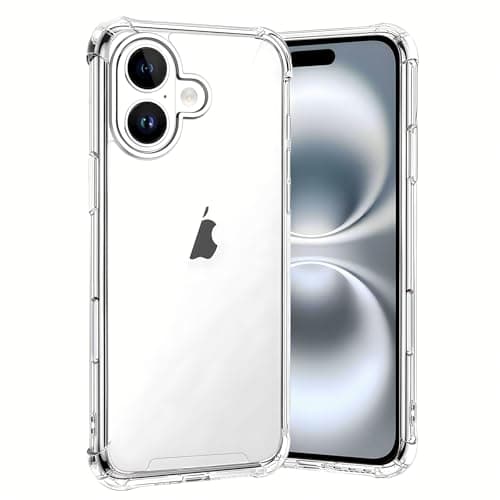 Image of Totill Compatible For Iphone 16 Case, Crystal Clear Iphone 16 Mobile Phone Cover, Soft TPU Protective funda, Ultra [thin Slim Fit], Smartphone Coque For Iphone 16 Phone Hülle-Transparent