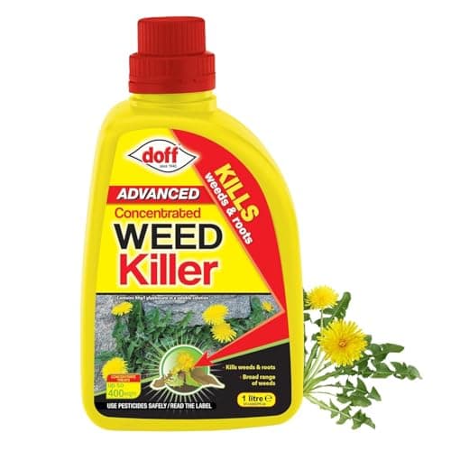 Image of Advanced Concentrated Weedkiller 1 Litre - Super Strength Concentrated Glyphosate Weed killer Kills Weeds & Roots Pesticides Brambles Ivy Tree Stumps