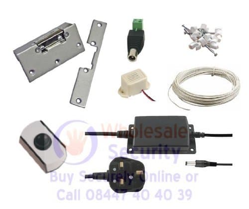 Image of Wholesale Security Simple Push Button Access Control Door Entry Kit for Yale type Locks - Wired