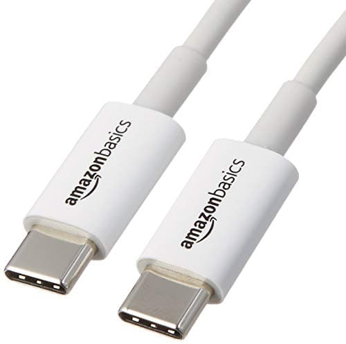 Image of Amazon Basics USB-C to USB-C Fast Charger Cable, 480Mbps Speed, USB-IF Certified, for Fast Charging Apple iPhone 16/15, iPad, MacBook, Samsung Galaxy, Tablets, Laptops, 1.8 m, White