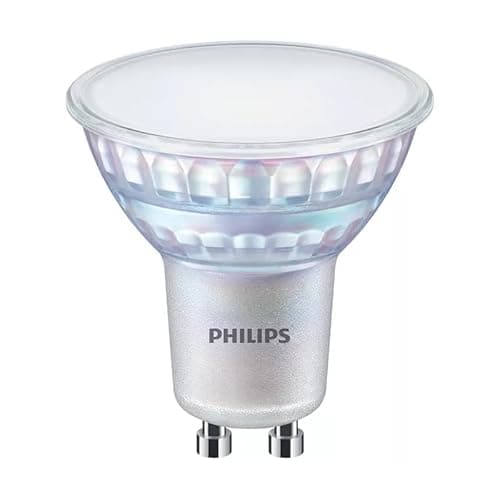 Image of Philips GU10 LED Spotlight Bulb 5.5W 80W Equivalent Dimmable 4000K Cool White 680lm CRI90 120° Wide Beam Energy Saving Lamp
